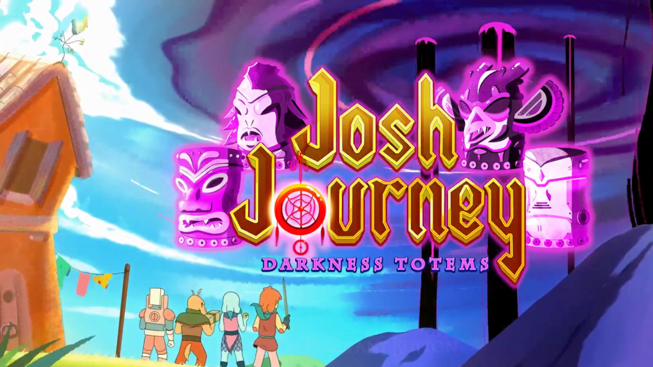 Tela inicial do jogo Josh Journey Darkness Totems